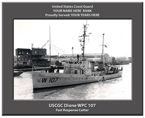 USCGC Dione WPC 107 Personalized Cutter Canvas Print