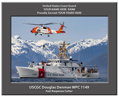USCGC Douglas Denman WPC 1149 Personalized Cutter Canvas Print