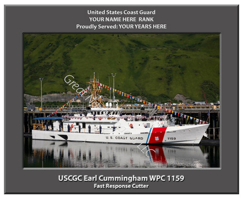 USCGC Earl Cummingham WPC 1159 Personalized Cutter Canvas Print