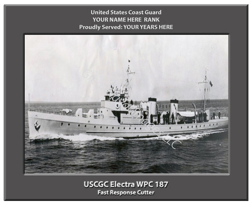 USCGC Electra WPC 187 Personalized Cutter Canvas Print