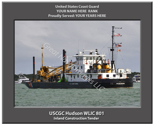 USCGC Hudson WLIC 801 Personalized Cutter Canvas Print