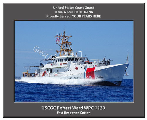USCGC Robert Ward WPC 1130 Personalized Cutter Canvas Print