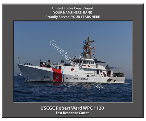 USCGC Robert Ward WPC 1130 Personalized Cutter Canvas Print 2