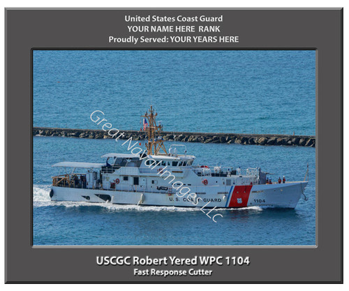 USCGC Robert Yered WPC 1104 Personalized Cutter Canvas Print