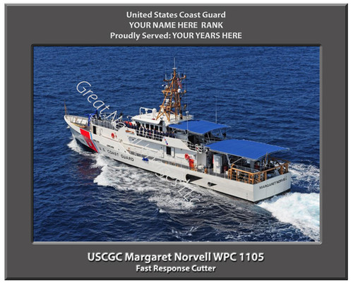 USCGC Margaret Norvell WPC 1105 Personalized Cutter Canvas Print
