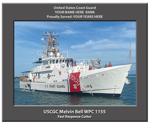 USCGC Melvin Bell WPC 1155 Personalized Cutter Canvas Print
