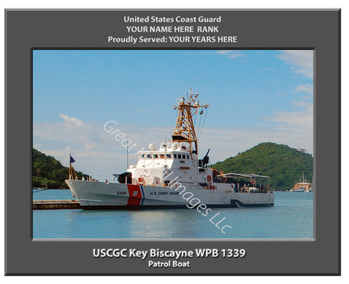 USCGC Key Biscayne WPB 1339 Personalized Cutter Canvas Print
