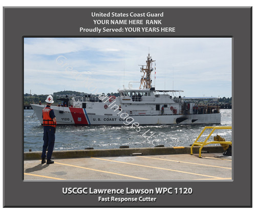 USCGC Lawrence Lawson WPC 1120 Personalized Cutter Canvas Print