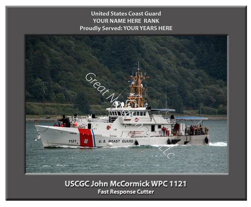 USCGC John McCormick WPC 1121 Personalized Cutter Canvas Print
