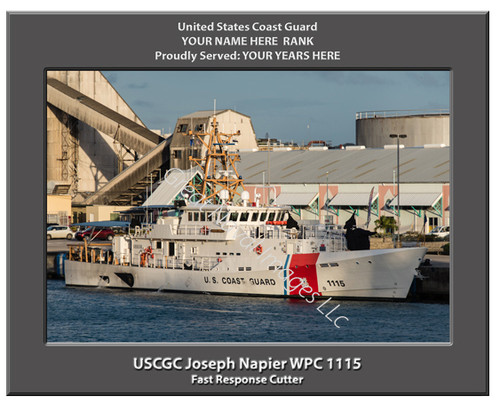 USCGC Joseph Napier WPC 1115 Personalized Cutter Canvas Print