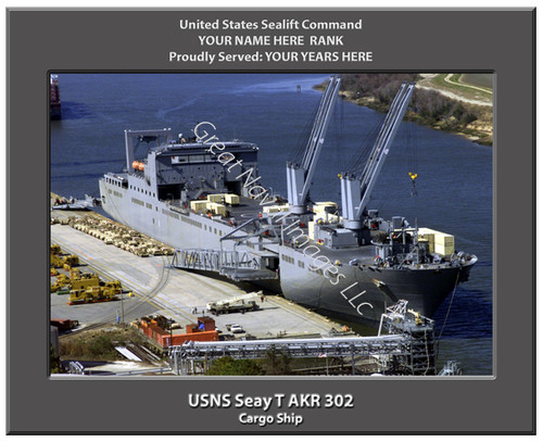 USNS Seay T AKR 302 Personalized Ship 2 Canvas Print Sealift Command