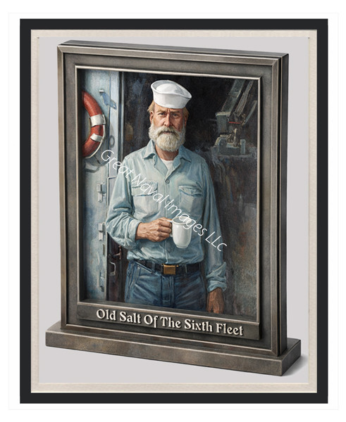 Old Salt of the Sixth Fleet Canvas Print 2D