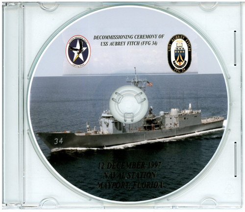 USS Aubrey Fitch FFG 34 Decommissioning Program 1997 on CD