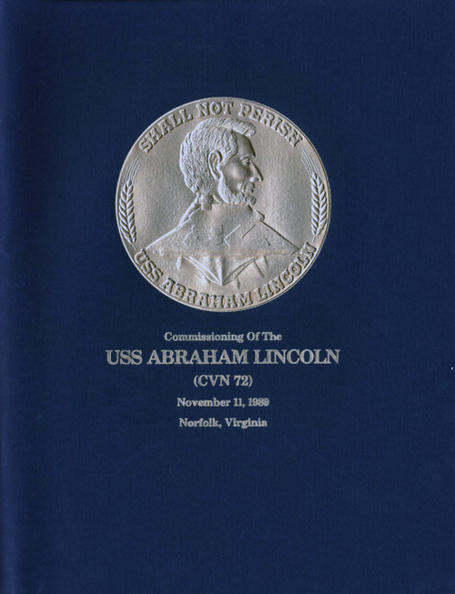 USS Abraham Lincoln CVN 72 Commissioning Program Digital Download