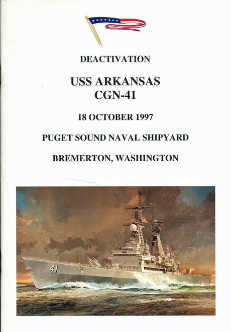 USS Arkansas CGN 41 Deactivation Program 1997 Digital Download