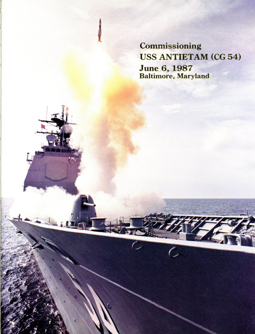 USS Antietam CG 54 Commissioning Program 1987 Digital Download