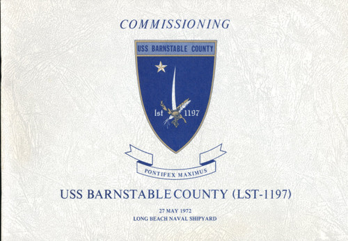 USS Barnstable County LST 1197 Commissioning Program 1972 Digital Download