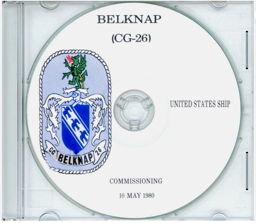 USS Belknap CG 26 Commissioning Program 1980 on CD Plank Owner