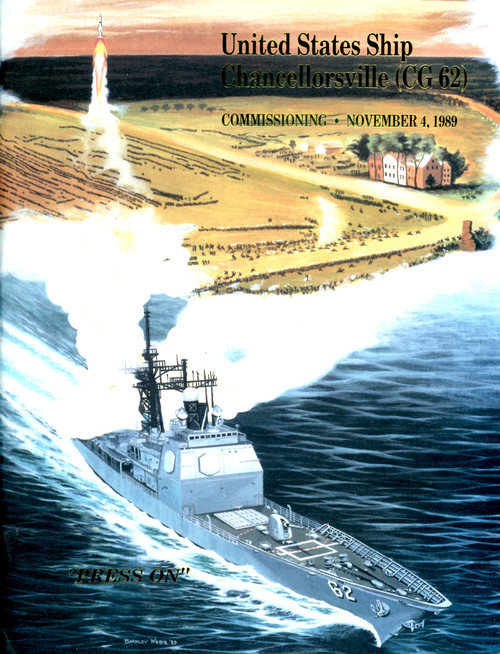 USS Chancellorsville CG 62 Commissioning Program 1989 Digital Download