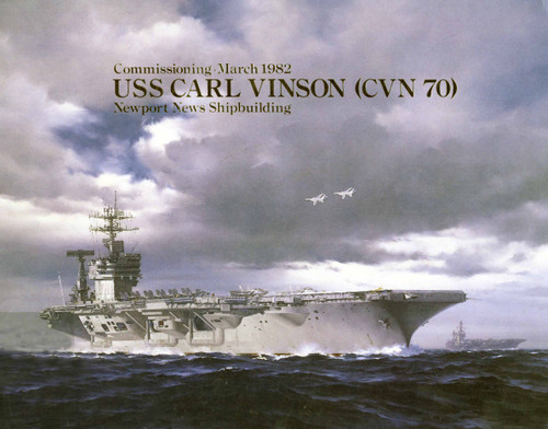 USS Carl Vinson CVN 70 Commissioning Program 1982 Digital Download