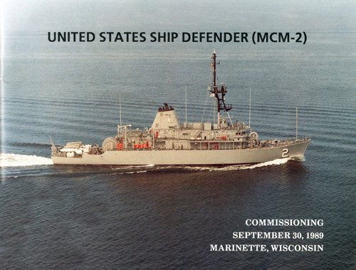 USS Defender MCM 2 Commissioning Program 1989 Digital Download