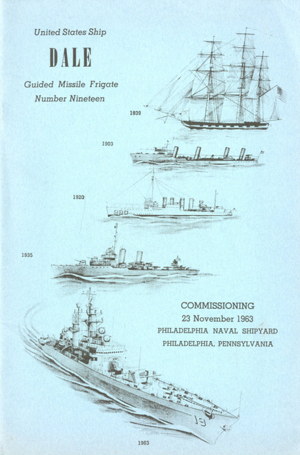 USS Dale DLG 19 Commissioning Program 1963 Digital Download