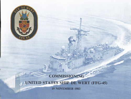USS De Wert FFG 45 Commissioning Program 1983 Digital Download