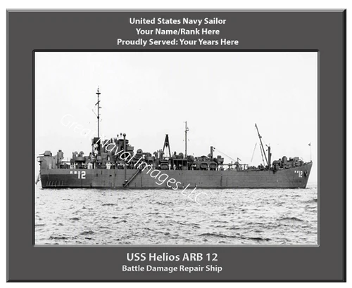 USS Helios ARB 12 Personal Ship Canvas Print Photo US Navy