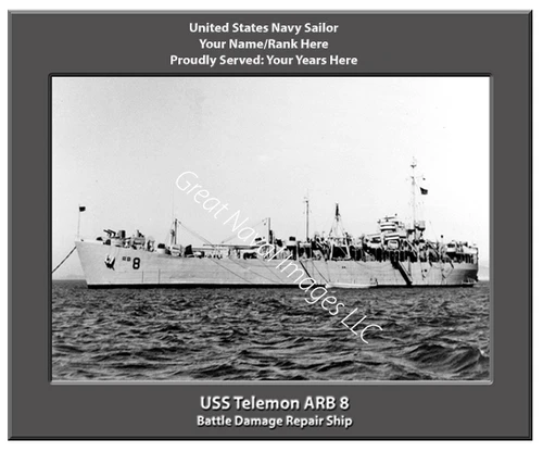 USS Telemon ARB 8 Personal Ship Canvas Print Photo US Navy