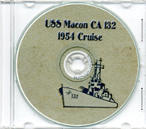 USS Macon CA 132 CRUISE BOOK Log 1954 CD Navy