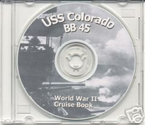 USS Colorado BB 45 CRUISE BOOK WWII CD Navy
