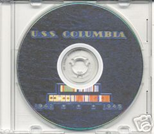 USS Columbia CL 56 CRUISE BOOK WWII CD Navy