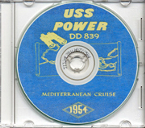 USS Power DD 839 1954 Med Cruise Book CD