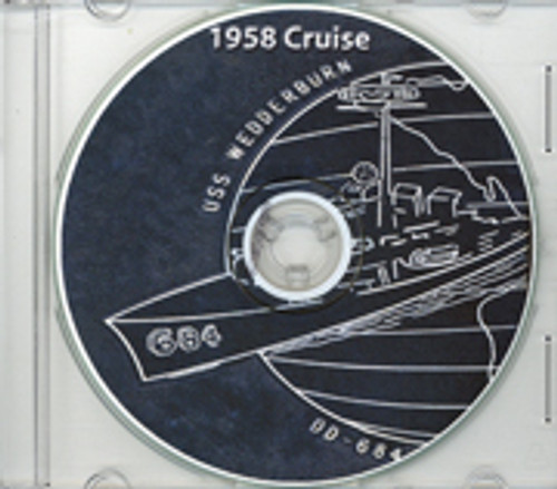 USS Wedderburn DD 684 1958 Cruise Book CD