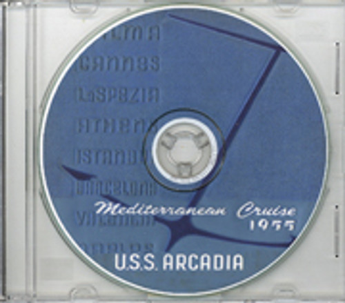 USS Arcadia AD 23 1955 Med Cruise Book on CD