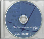 USS Arcadia AD 23 1955 Med Cruise Book on CD