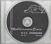 USS Heermann DD 532 1956 - 1957 Med Cruise Book CD