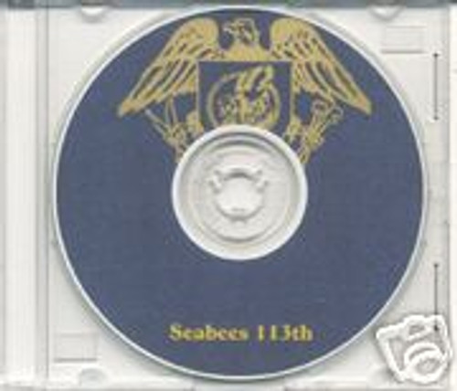 Seabees 113th Naval Battalion Log WWII CD