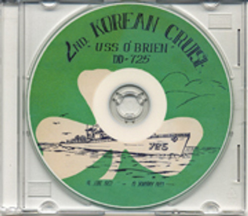 USS O'Brien DD 725 1952-53 Korea Cruise Book CD