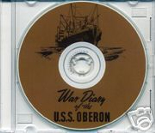 USS Oberon AKA 14 CRUISE BOOK War Log WWII CD Navy