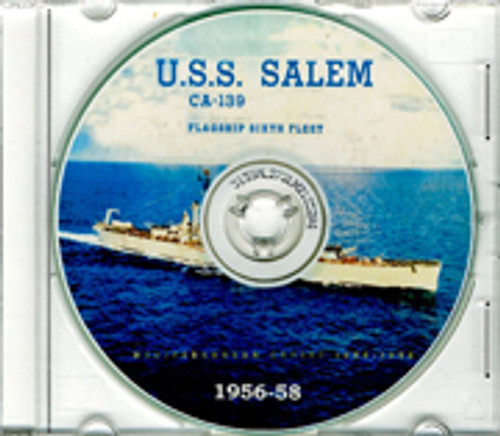 USS Salem CA 139 1956 - 1958 Med Cruise Book CD