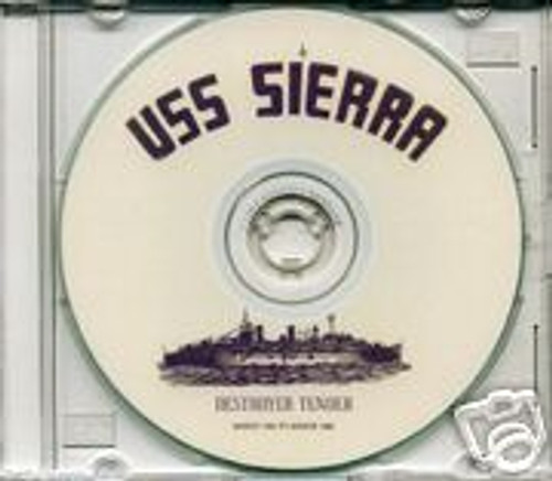 USS Sierra AD 18 CRUISE BOOK War Log WWII CD Navy