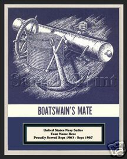 BOATSWAIN'S MATE RATE Personalized