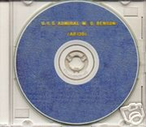 USS Admiral WS Benson AP 120 CRUISE BOOK WWII CD Navy