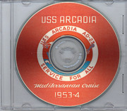 USS Arcadia AD 23 1953 1954 Med Cruise Book on CD
