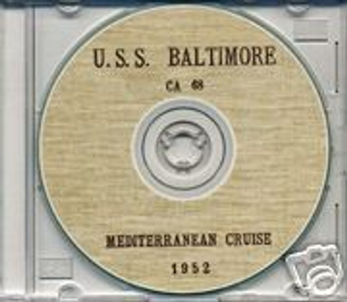 USS Baltimore CA 68 1952 Cruise Book CD