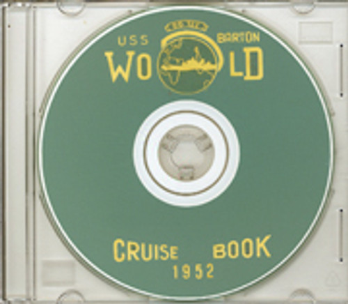 USS Barton DD 722 1952 World Cruise Book on CD