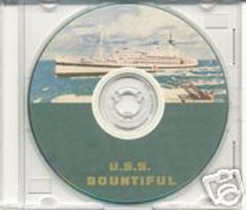 USS Bountiful AH 9 CRUISE BOOK WWII CD US Navy