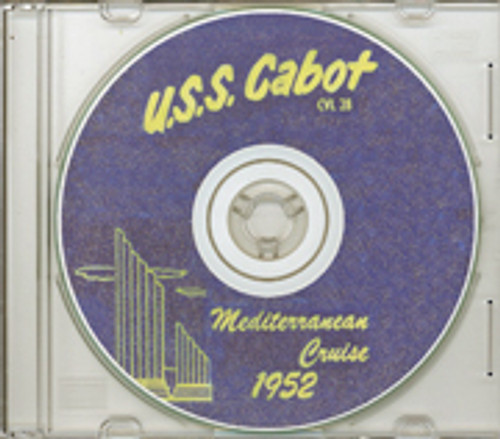 USS Cabot CVL 28 1952 Med Cruise Book CD