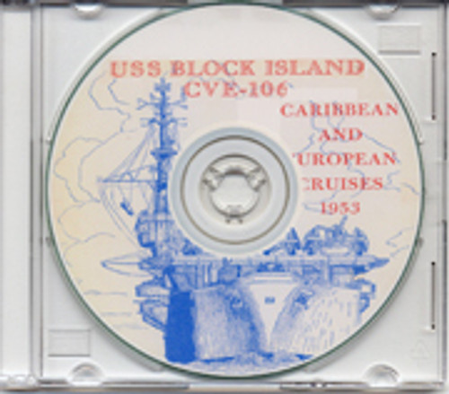 USS Block Island CVE 106 CRUISE BOOK Log 1953 Med CD